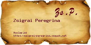 Zsigrai Peregrina névjegykártya